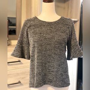 LOFT XS Black and White top